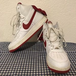 🔥 NIKE AIR “Red Hi-Tops” Size 11 EUC